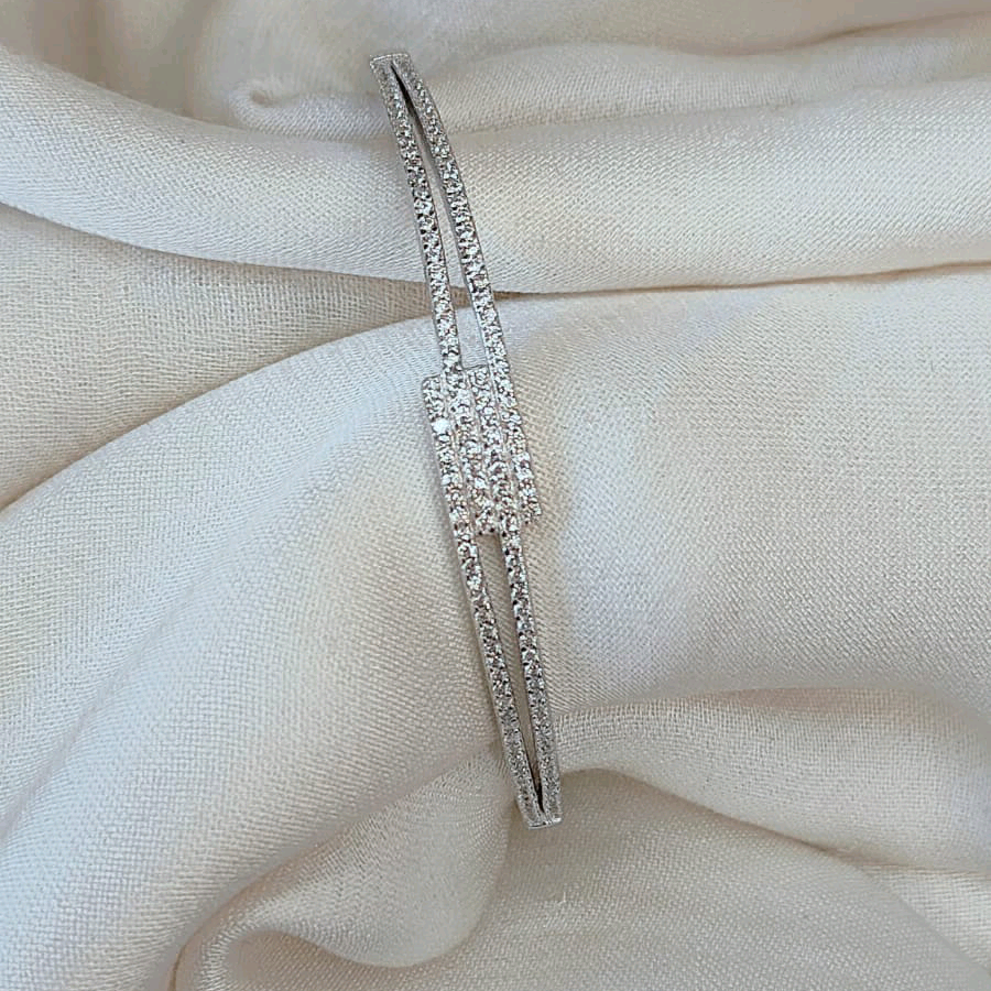 Silver Cz Bracelet 